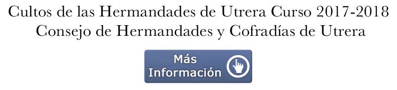 Calendario Cultos Hermandades, Curso 2017-2018
